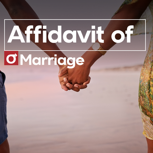 Affidavit of Marriage template - Easy to use, customizable document for legal and financial purposes